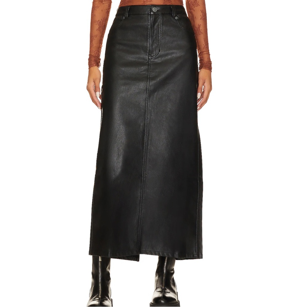 NWT free people city slicker maxi skirt